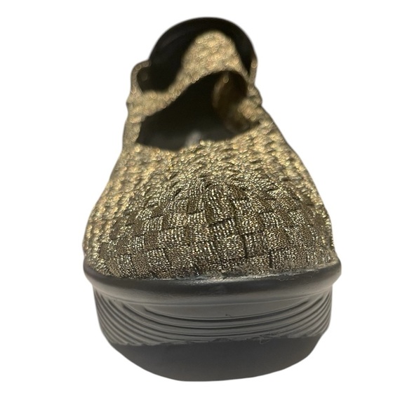 WHITE MOUNTAIN WOMENS ELLIE GOLD WOVEN WEDGE SLIP ON NWOTS SZ 10W - Picture 3 of 6